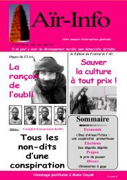 Aïr Info N°24-25 - Groupe de presse Aïr Info Niger