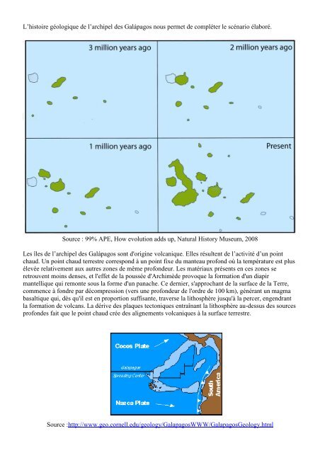 Les pinsons de Darwin - Sciences de la Vie et de la Terre