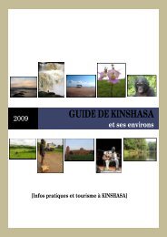 Infos pratiques et tourisme à KINSHASA - Congo-1960