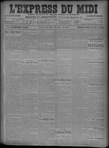 21 juin 1906 - Bibliothèque de Toulouse