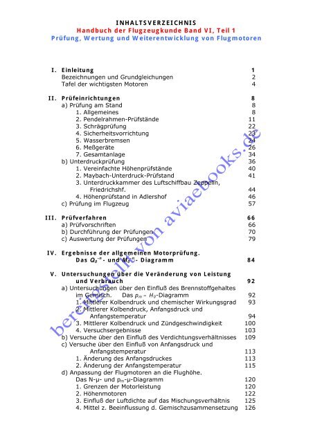 Handbuch der Flugzeugkunde Band VI, Teil 1 Prüfung, Wertung und ...