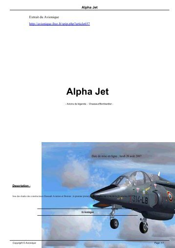 Alpha Jet - Avionique - Free