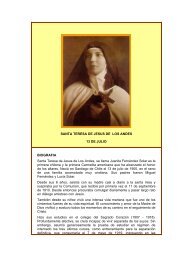 SANTA TERESA DE JESUS DE LOS ANDES - Autores Catolicos