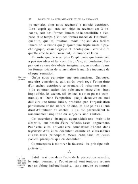 DE LA CONNAISSANCE & DE LA CROYANCE - Thomas d'Aquin en ...