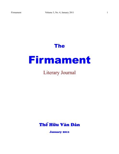 Firmament - The Huu Van Dan Home
