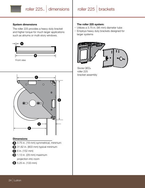 Sivoia QED® |specification guide - Loyola Enterprises Inc. Audio ...