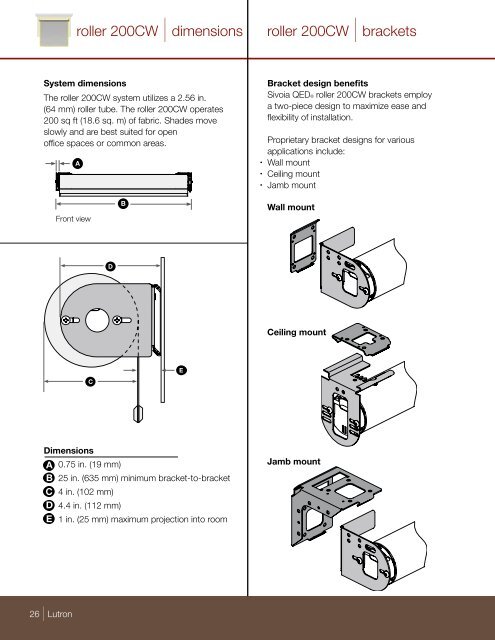 Sivoia QED® |specification guide - Loyola Enterprises Inc. Audio ...