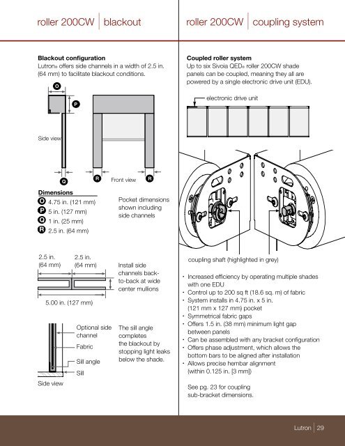 Sivoia QED® |specification guide - Loyola Enterprises Inc. Audio ...