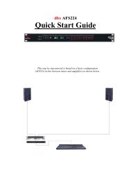 DBX ZonePro 1260m,1261m Install Guide (pdf)