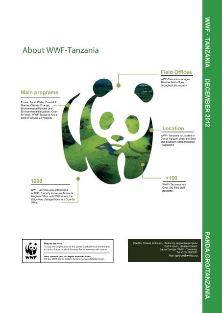 About WWF-Tanzania