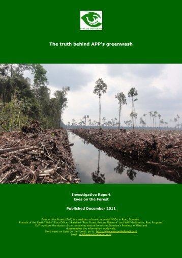 The truth behind APP's greenwash - Pemerintah Kota Jambi