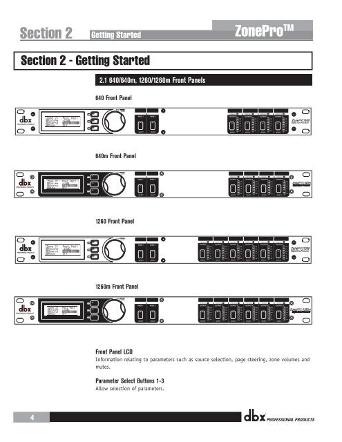 DBX ZonePro 1260m,1261m Install Guide (pdf)