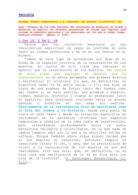 VI Domingo del Tiempo Ordinario, Ciclos A, B y C - Autores Catolicos