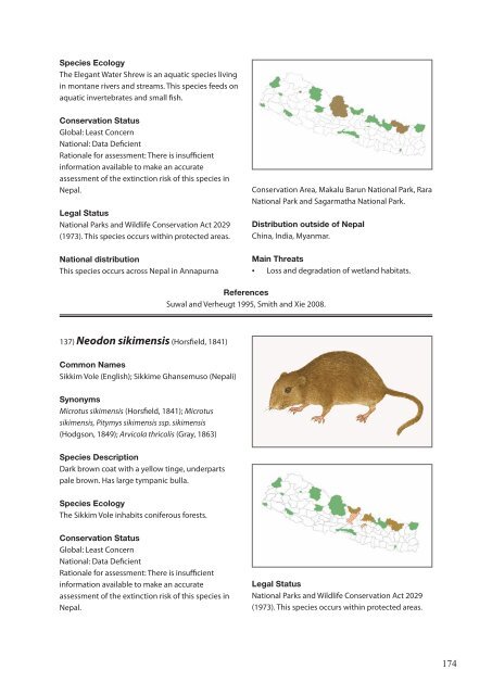 The Status of Nepal's Mammals: The National Red List Series - IUCN