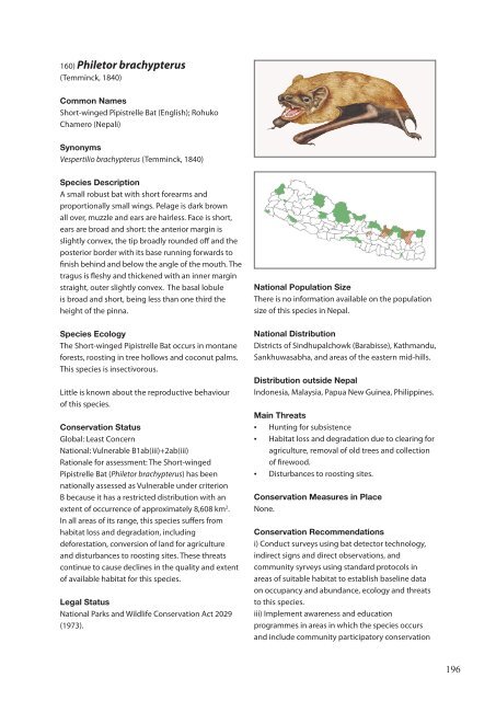 The Status of Nepal's Mammals: The National Red List Series - IUCN