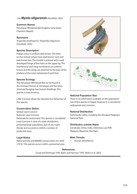 The Status of Nepal's Mammals: The National Red List Series - IUCN