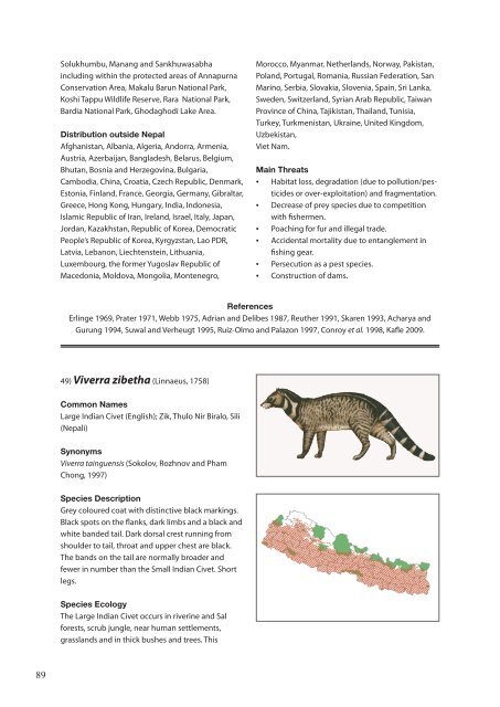 The Status of Nepal's Mammals: The National Red List Series - IUCN