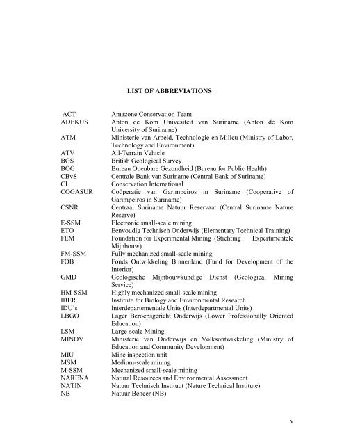 SITUATION ANALYSIS OF THE SMALL-SCALE GOLD ... - WWF