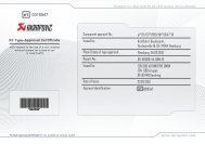 EC Type-Approval Certificate