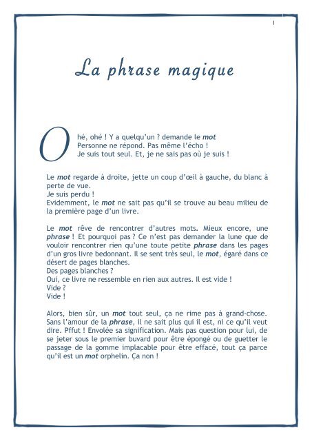 La Phrase Magique Joseph Messinger