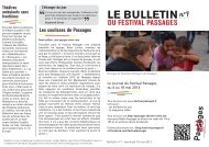 Bulletin du 10 mai 2013 - Festival Passages