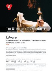 l'avare - Théâtre de Cornouaille