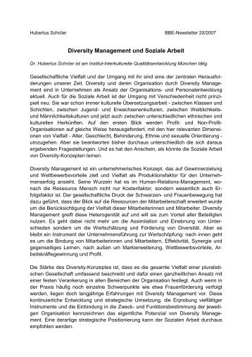 Diversity Management und Soziale Arbeit (28kB)