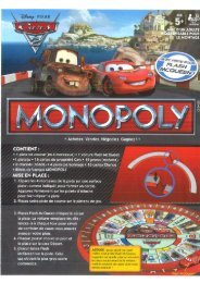 règle du Monopoly Cars 2