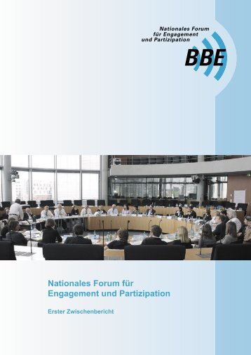 Nationales Forum für Engagement und Partizipation - BBE