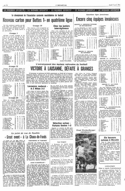 1 - Archives historiques | L'Express | L'Impartial