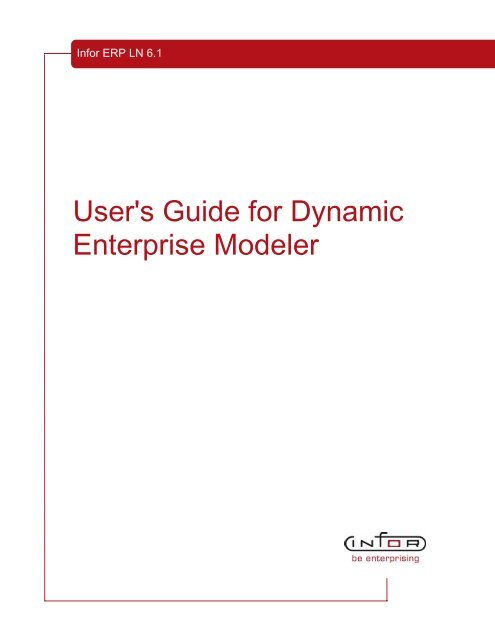 User's Guide for Dynamic Enterprise Modeler - Baan Implementation ...