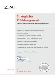 Strategisches OP-Management Effizienter Personaleinsatz, Prozesse