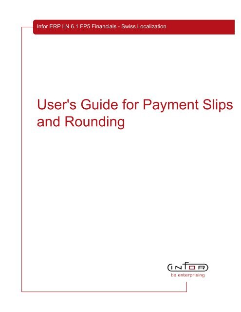 Payment slips - Baan Implementation Help, Consulting and Tutorials