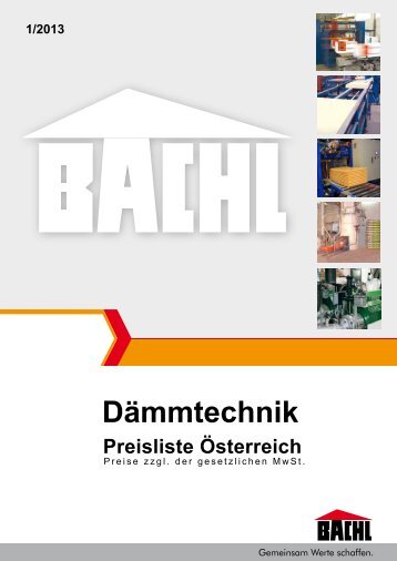 Preisliste 2013 Dämmtechnik - C-Bergmann