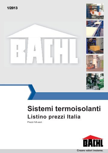 Listino prezzi Italia 2013 - Bachl