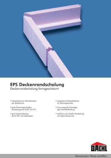 Deckenrandschalung Magazine