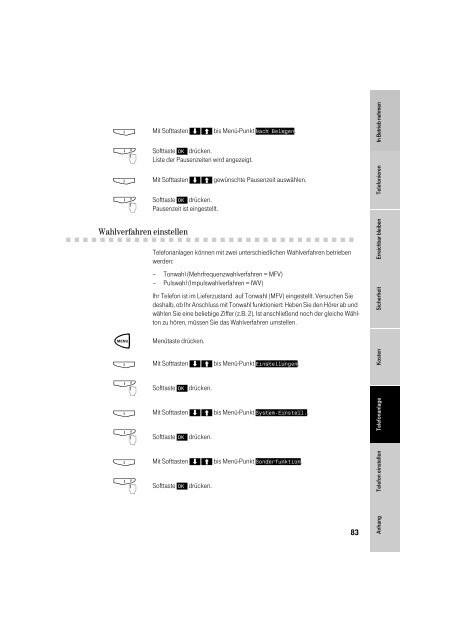 Sinus 45 P Telefon - Bedienungsanleitungen