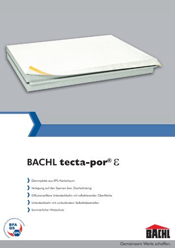 BACHL tecta-por® ε - Karl Bachl GmbH & Co KG