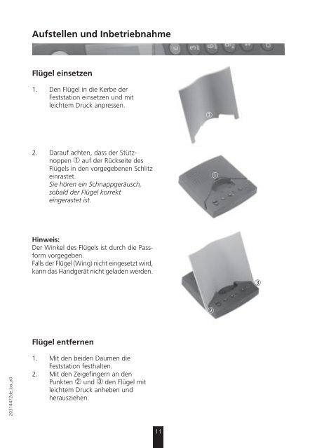 Schnurloses Telefon DECT - Bedienungsanleitungen