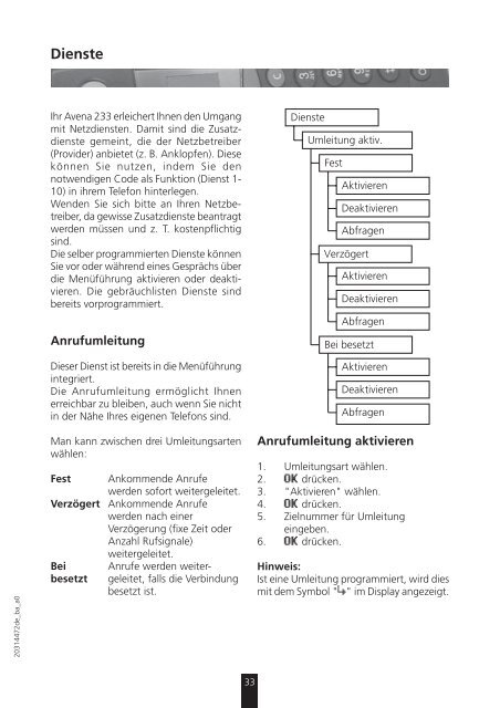 Schnurloses Telefon DECT - Bedienungsanleitungen