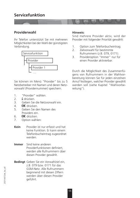 Schnurloses Telefon DECT - Bedienungsanleitungen