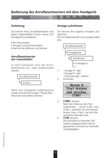 Schnurloses Telefon DECT - Bedienungsanleitungen