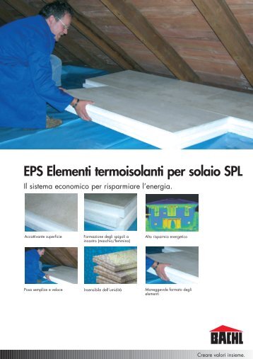 EPS Elementi termoisolanti per solaio SPL - Bachl