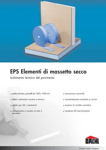 EPS Elementi di massetto secco - Karl Bachl GmbH & Co KG