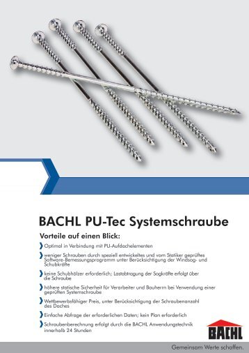 BACHL PU-Tec Systemschraube