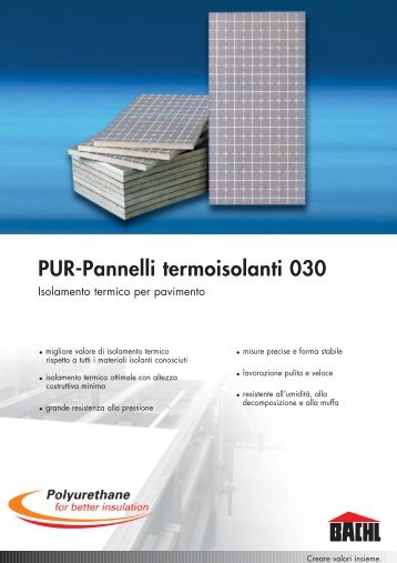 PUR-Pannelli termoisolanti 030 - Karl Bachl GmbH & Co KG