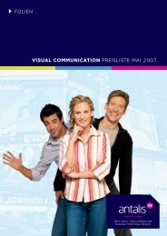 ANTALIS VISUAL COMMUNICATIONS - MAI 2007