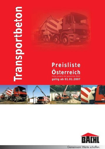 TransportbetonTransportbeton - Bachl