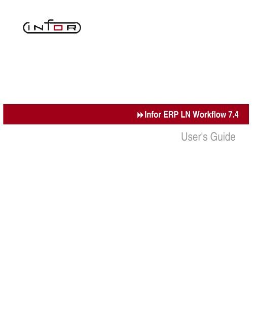 Infor ERP LN Workflow 7.4 - User's Guide - Baan Implementation ...