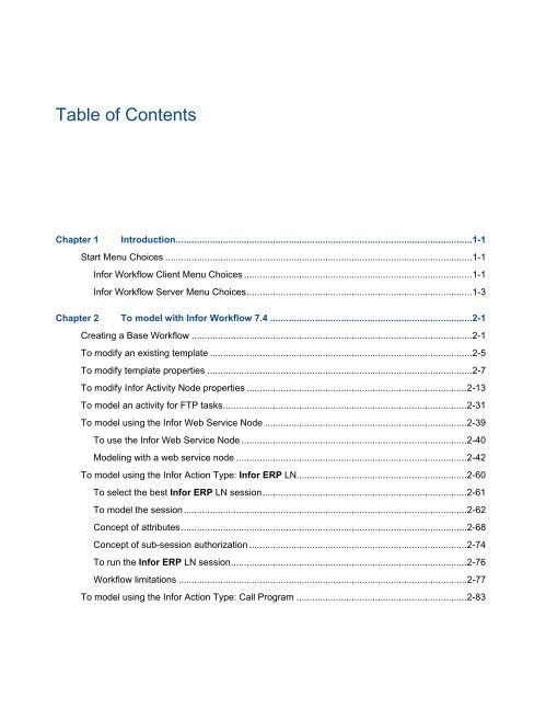 Infor ERP LN Workflow 7.4 - User's Guide - Baan Implementation ...